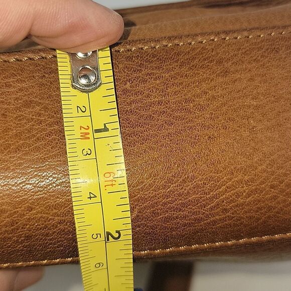 Fossil Messenger Leather Unisex Crossbody Bag - Picture 15 of 15